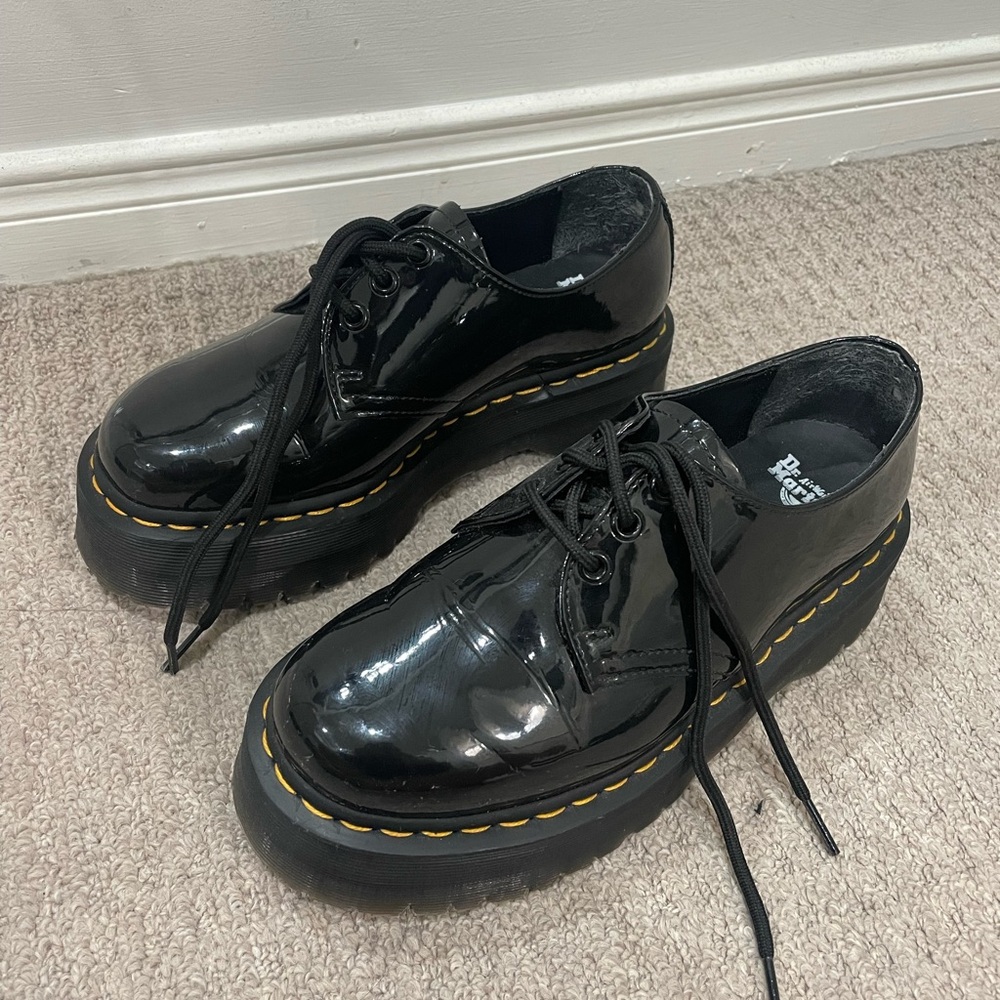 Dr Martens 1481 Patent Quad Oxford Shoes